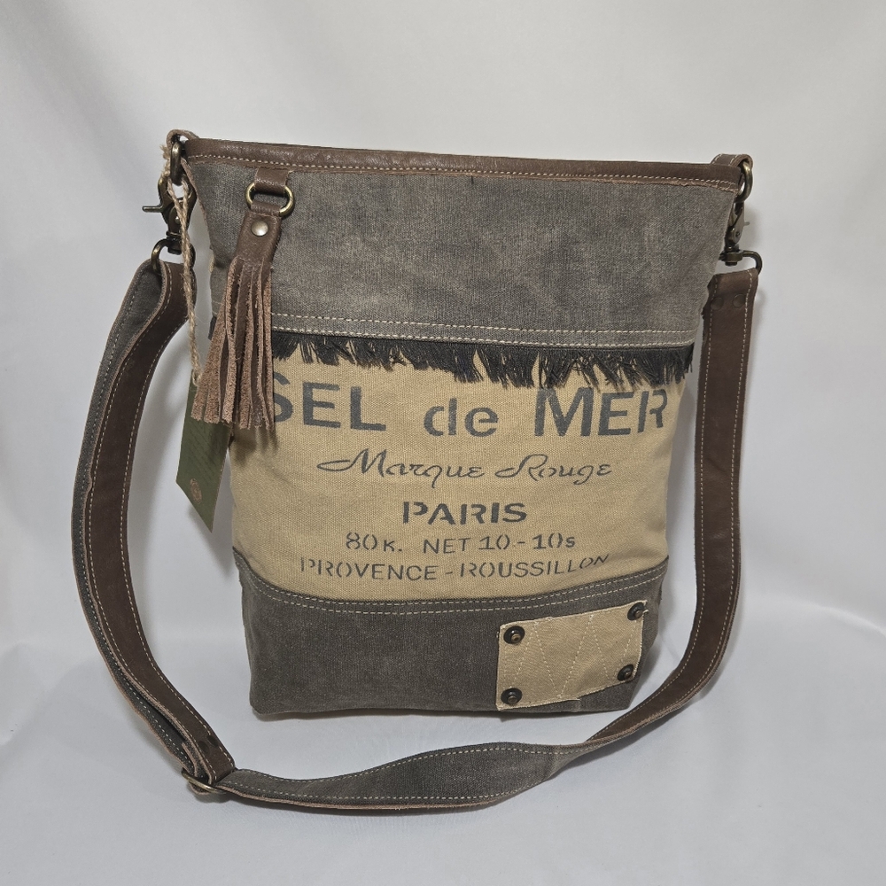 Clea Ray Sel De Mer Canvas Shoulder Bag